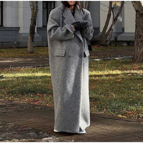 Damen oversized Wollmantel Heidi-Mode