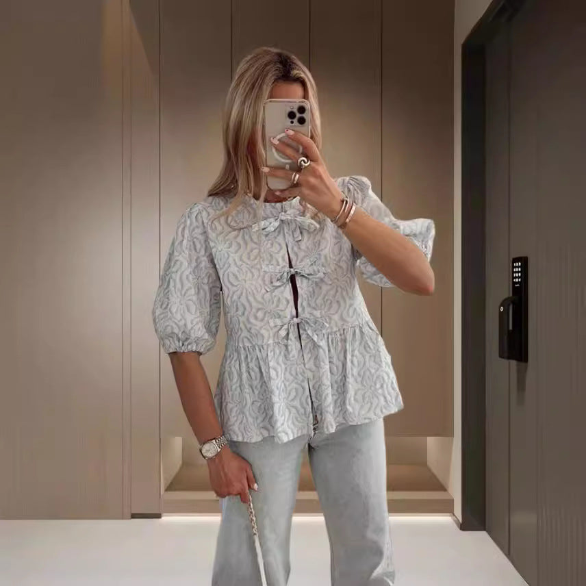 Damen Tiermotiv Blusenjacke Heidi-Mode