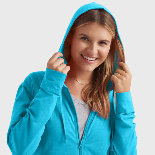 Damen Kapuzenjacke aus atmungsaktivem Material Heidi-Mode