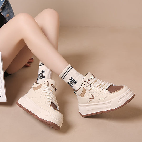Damen Hohe Sneaker mit dicker Profilsohle und modernem Design Heidi-Mode