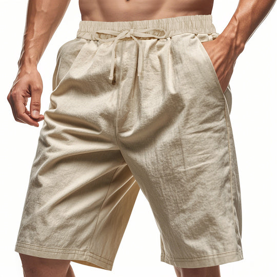 Herren bequeme Cargo-Shorts mit elastischem Bund und großzügigen Taschen Heidi-Mode
