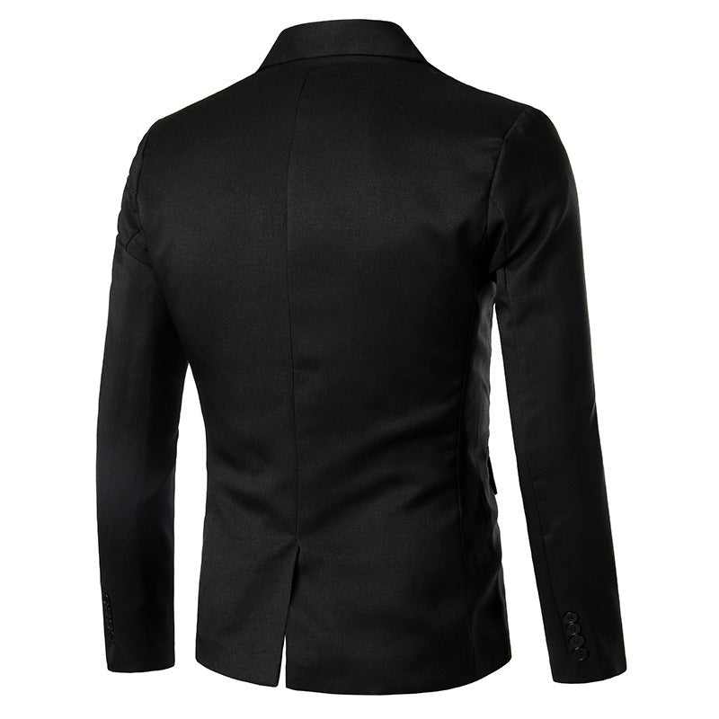 Herren eleganter Smoking-Blazer mit satinierter Kragenpartie Heidi-Mode