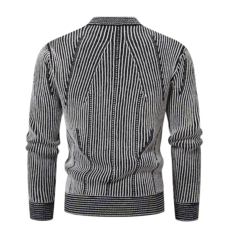 Herren Strickjacke mit strukturiertem Design Heidi-Mode