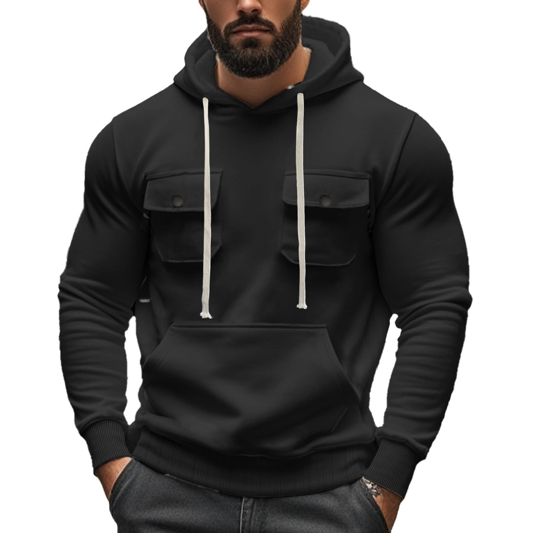 Herren Kapuzenpullover mit praktischen Pattentaschen und modernem Design Heidi-Mode