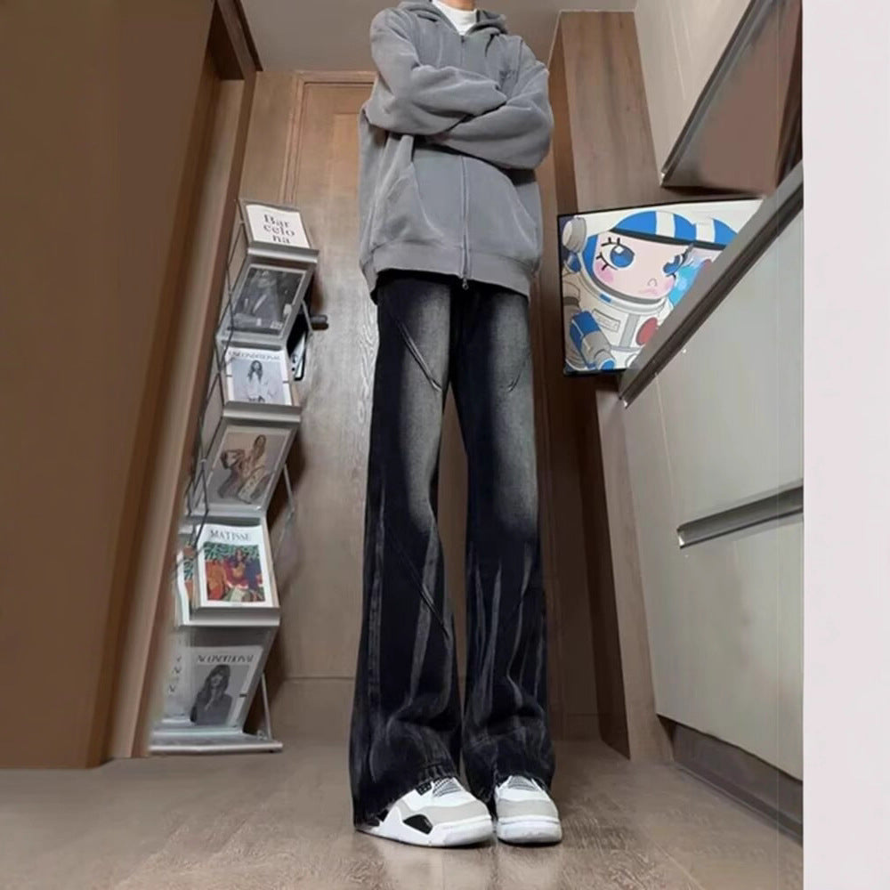 Herren lässige baggy Jeans im used Look Heidi-Mode