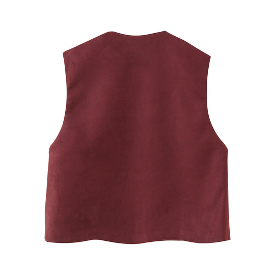 Damen Weste mit floralem Stickdesign Heidi-Mode
