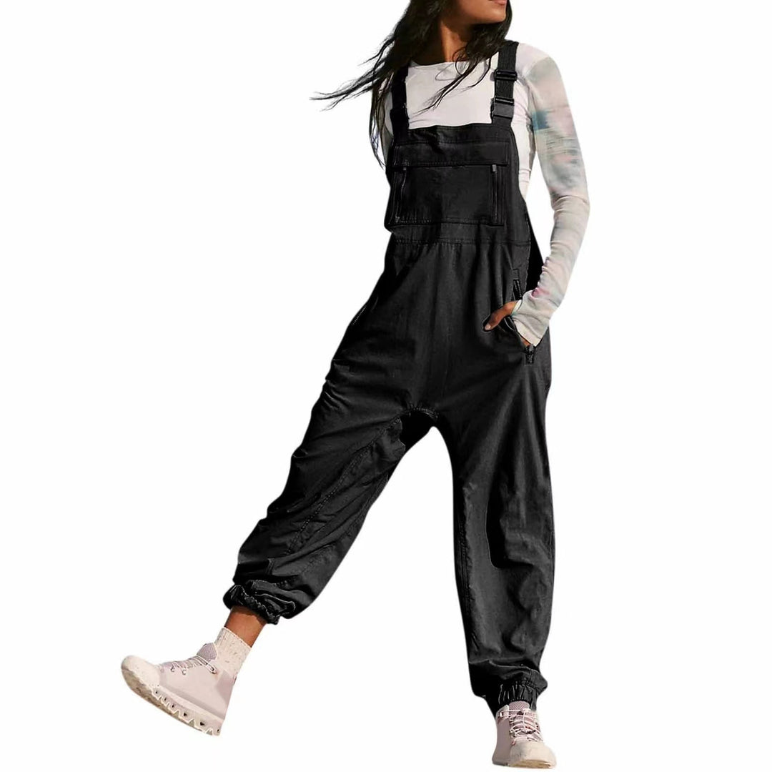 Damen Overalls mit verstellbaren Trägern und praktischen Taschen Heidi-Mode