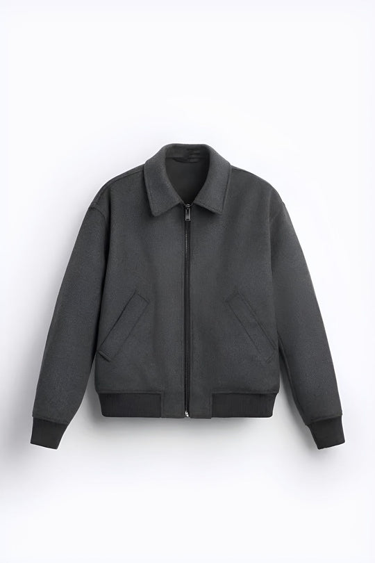 Herren Fleecejacke im sportlichen Stil mit praktischem Reißverschluss und seitlichen Taschen Heidi-Mode