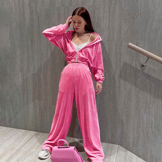 Damen bequeme Trainingsanzug mit weitem Schnitt Heidi-Mode