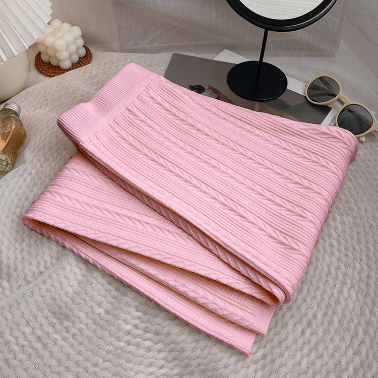 Damen Weiche Strickhose mit Zopfmuster Heidi-Mode