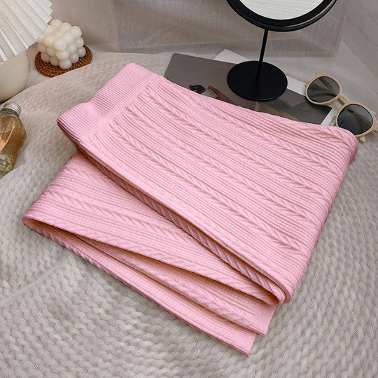 Damen Weiche Strickhose mit Zopfmuster Heidi-Mode