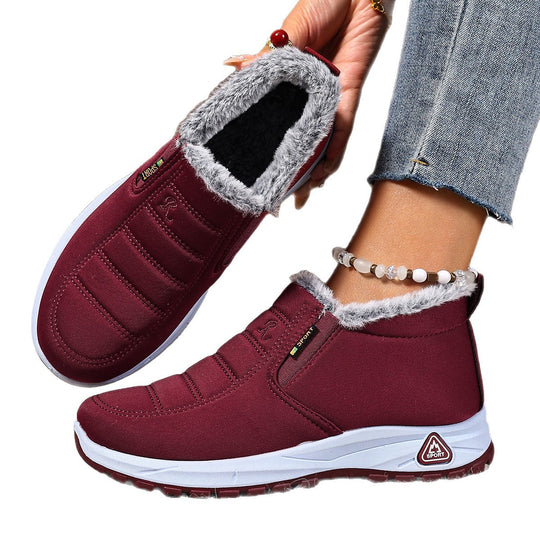 Damen Winter Slip-On Sneaker | Warmes Futter & Rutschfeste Sohle | Große Größen