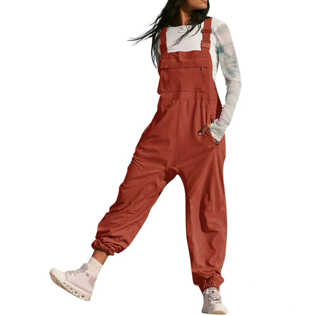 Damen Overalls mit verstellbaren Trägern und praktischen Taschen Heidi-Mode