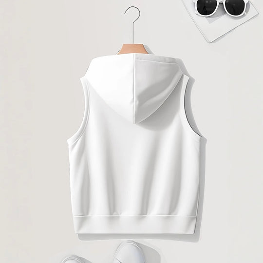 Damen sportliche Kapuzenweste mit Reißverschluss und praktischen Taschen Heidi-Mode