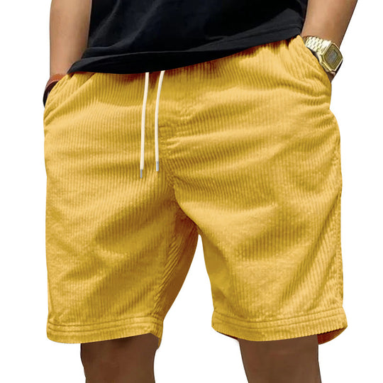 Herren bequeme Freizeithose aus strukturiertem Cordstoff Heidi-Mode