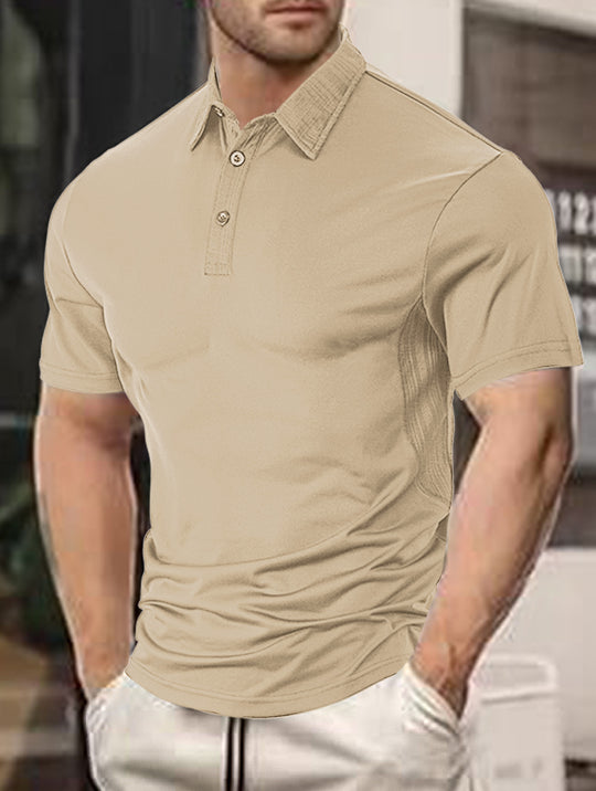 Herren Poloshirt mit atmungsaktiven Eigenschaften und modernem Kragen Heidi-Mode