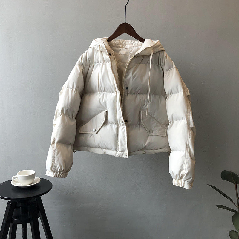 Damen Steppjacke mit Kapuze und praktischen Taschen Heidi-Mode