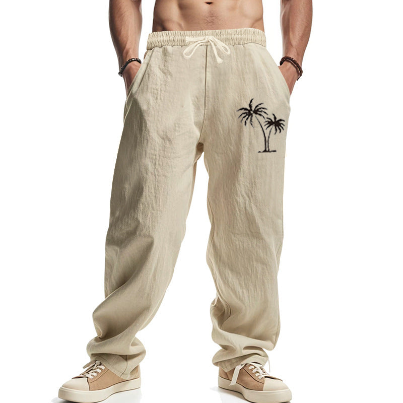 Herren Legere Freizeithose mit seitlichem Logodruck Heidi-Mode