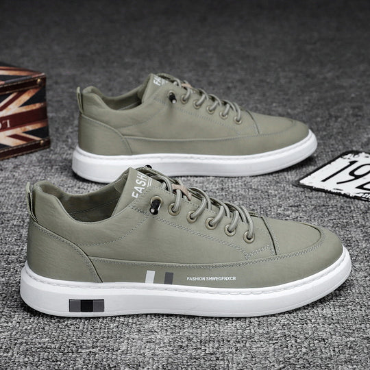 Femme Freizeit Leder Sneakers Heidi-Mode