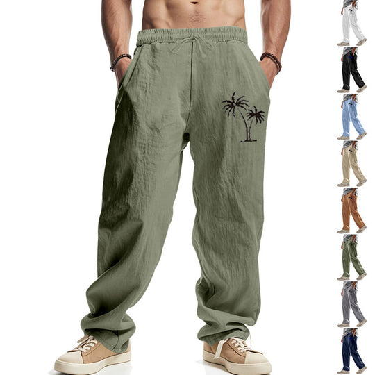 Herren Legere Freizeithose mit seitlichem Logodruck Heidi-Mode