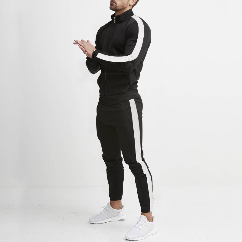 Herren Sportanzug mit praktischen Reißverschlusstaschen und atmungsaktivem Material Heidi-Mode