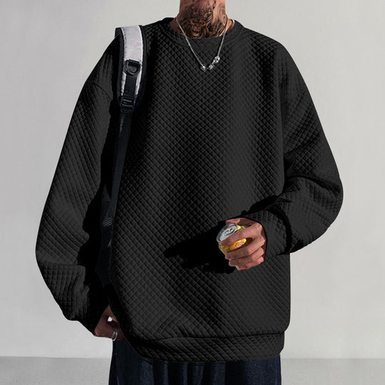 Herren stylischer Oversized Pullover mit innovativer Struktur und modernem Design Heidi-Mode