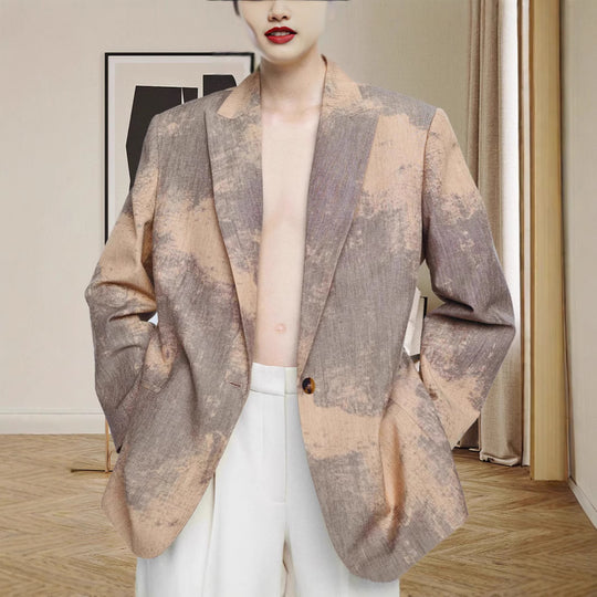 Damen Modischer Oversized-Blazer mit strukturiertem Design Heidi-Mode