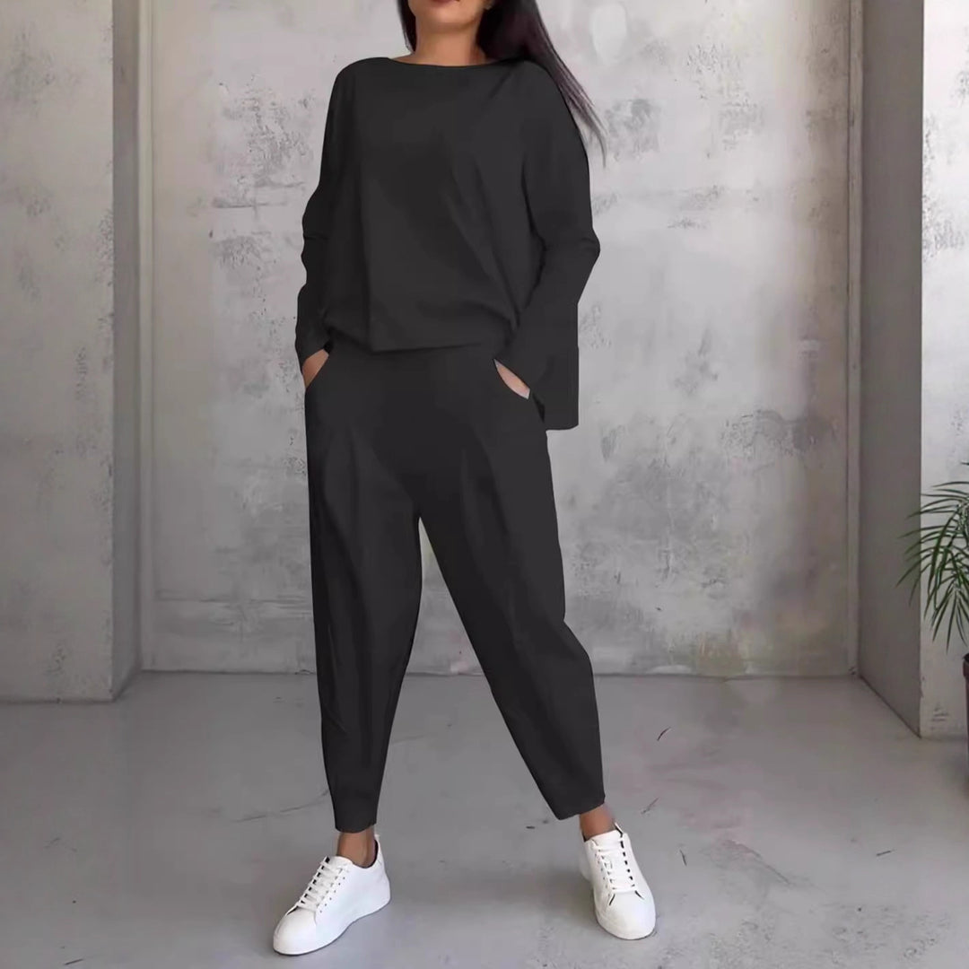 Damen Stilvolles und bequemes Lounge-Set mit weitem Schnitt Heidi-Mode