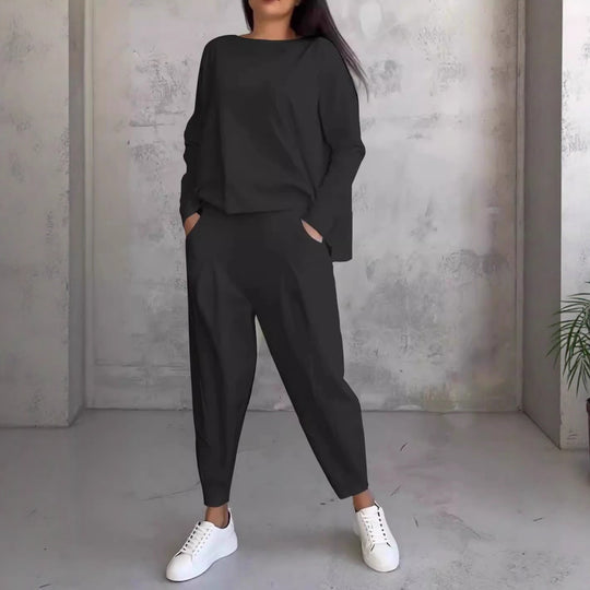 Damen Stilvolles und bequemes Lounge-Set mit weitem Schnitt Heidi-Mode