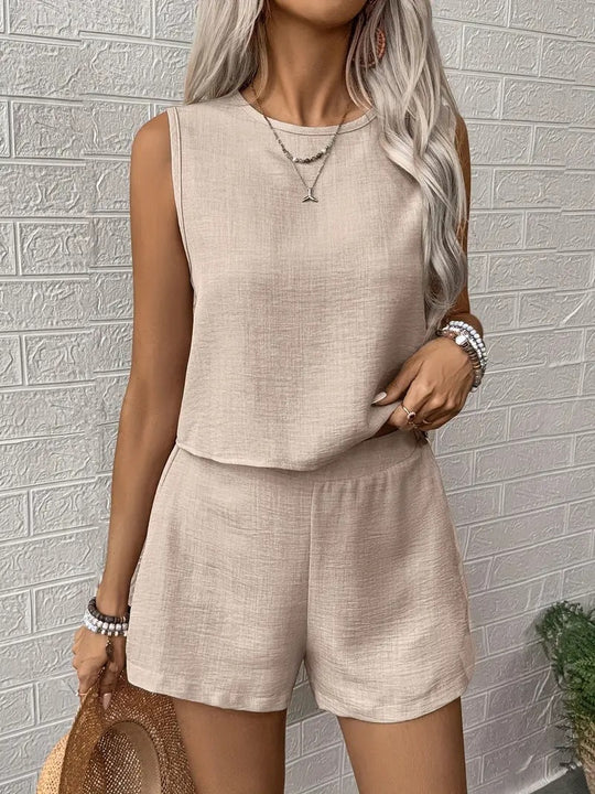 Damen Komfortables Set aus Top und Shorts Heidi-Mode