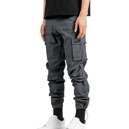 Herren Cargo-Hose mit elastischem Bund und praktischen Taschen Heidi-Mode