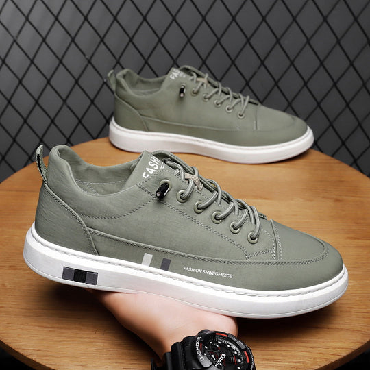 Femme Freizeit Leder Sneakers Heidi-Mode