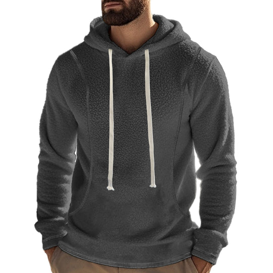 Herren Hochwertiger Fleece-Hoodie mit praktischer Kängurutasche und stylischem Design Heidi-Mode
