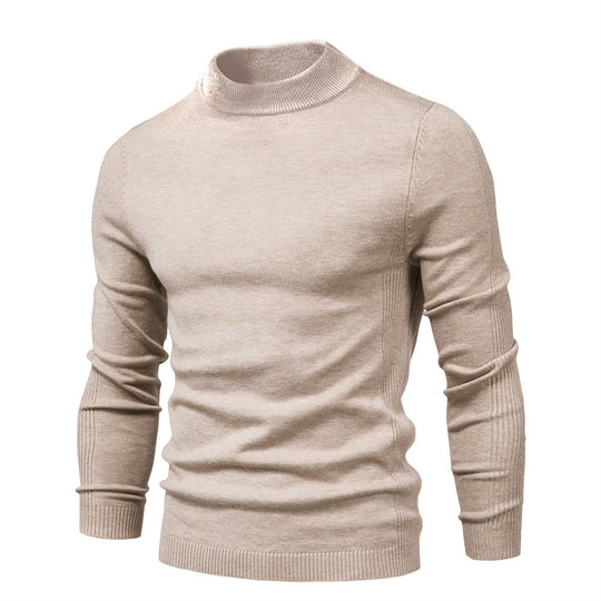 Herren komfortabler Rollkragenpullover aus weichem Strick Heidi-Mode
