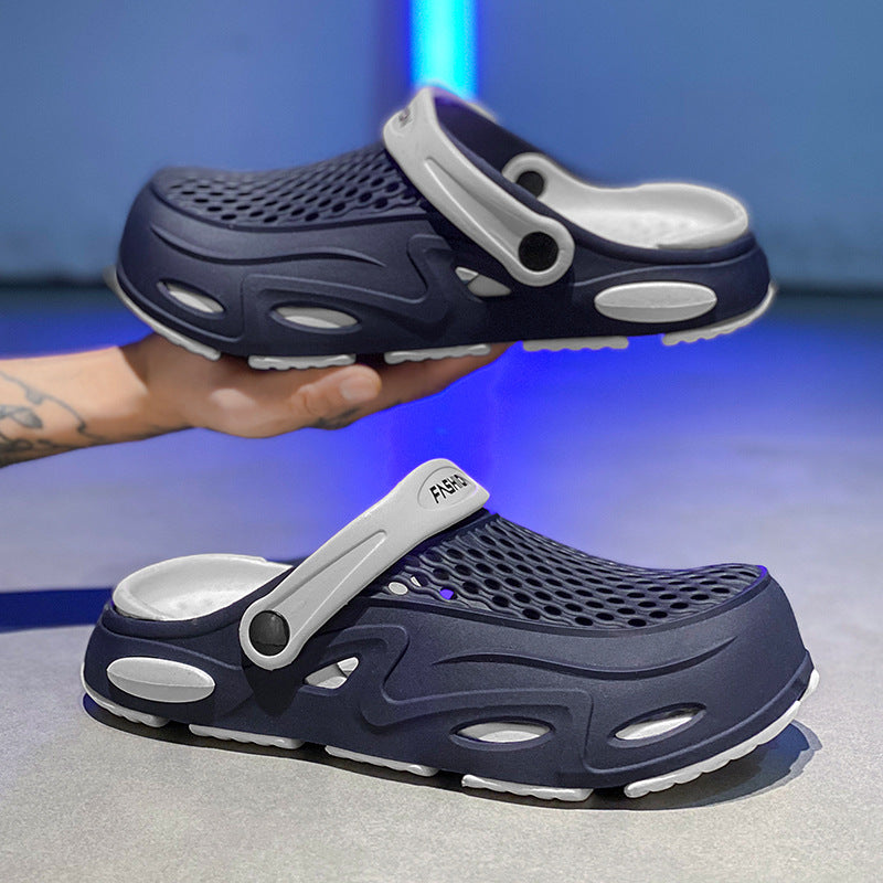 Herren Atmungsaktive Clogs mit verstellbarem Riemen Heidi-Mode