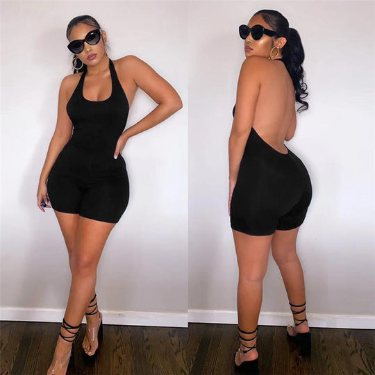 Heidi-Mode | Sexy Halsband Jumpsuit