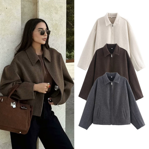 Damen lässige Steppjacke mit praktischen Taschen und elegantem Schnitt Heidi-Mode