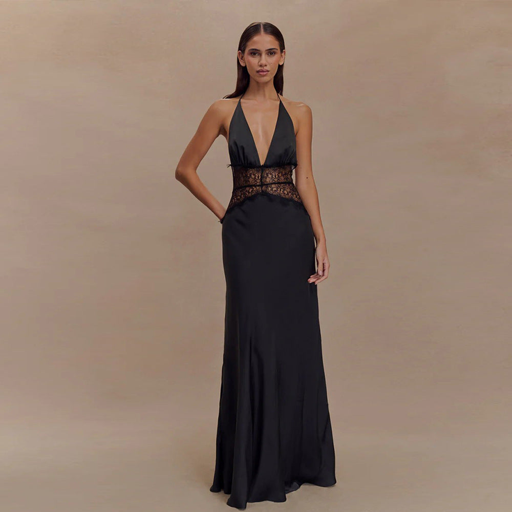 Damen Glamouröses Abendkleid mit Corsagen-Oberteil Heidi-Mode