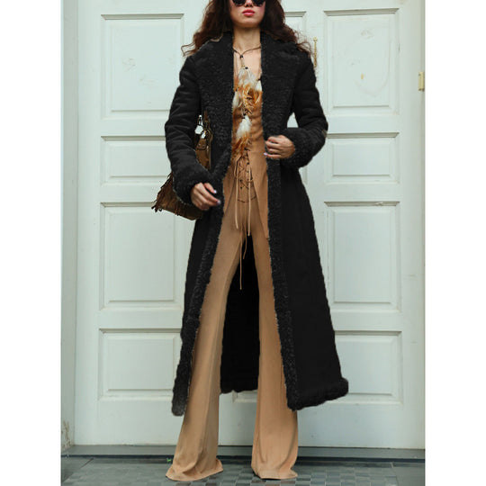 Damen luxuriöser Kunstfell-Mantel Heidi-Mode