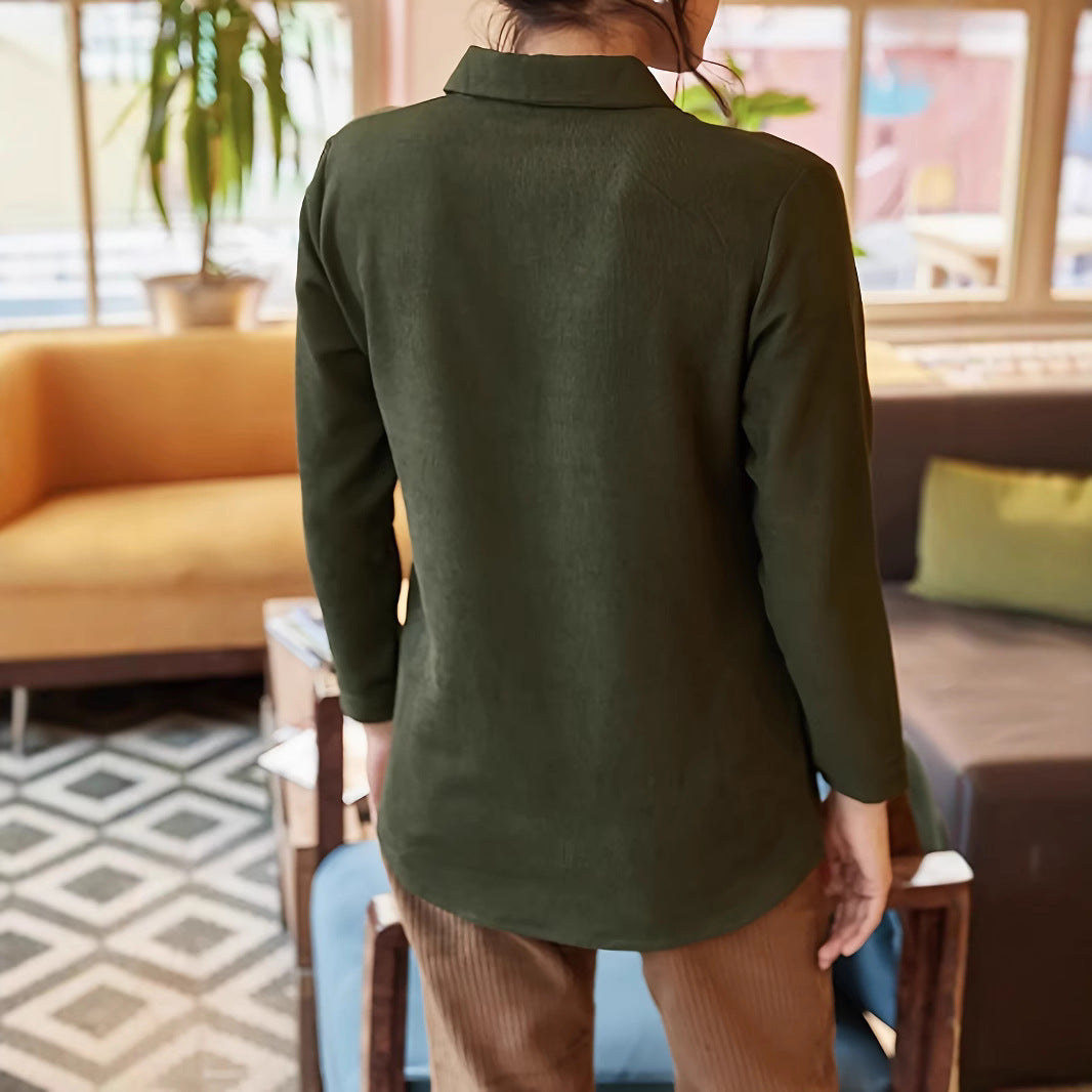 Damen elegante Baumwollbluse Heidi-Mode