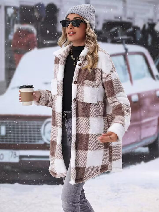 Damen Flanell-Winterjacke Heidi-Mode