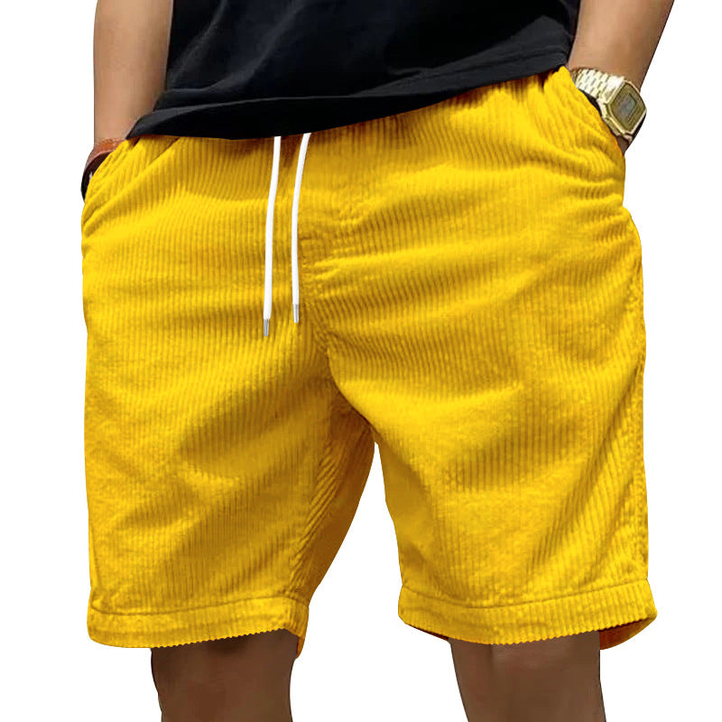 Herren bequeme Freizeithose aus strukturiertem Cordstoff Heidi-Mode