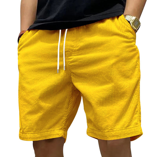 Herren bequeme Freizeithose aus strukturiertem Cordstoff Heidi-Mode