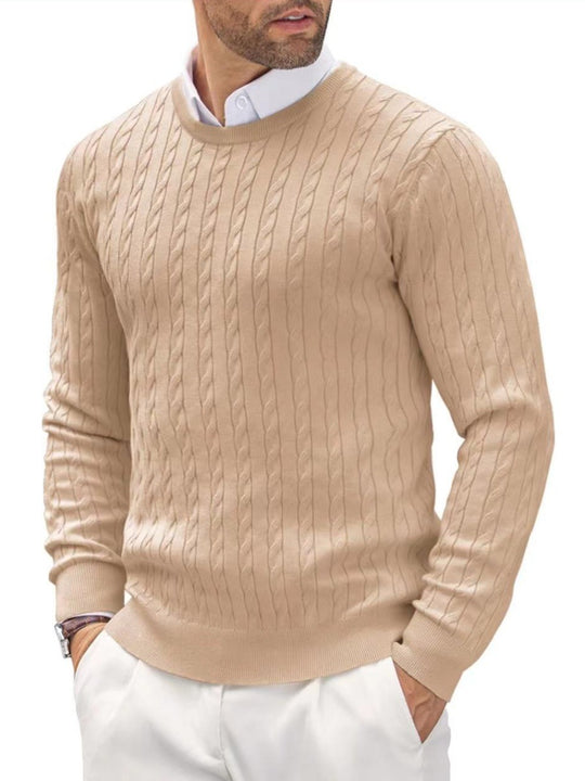Herren Strickpullover mit Fischgratmuster Heidi-Mode