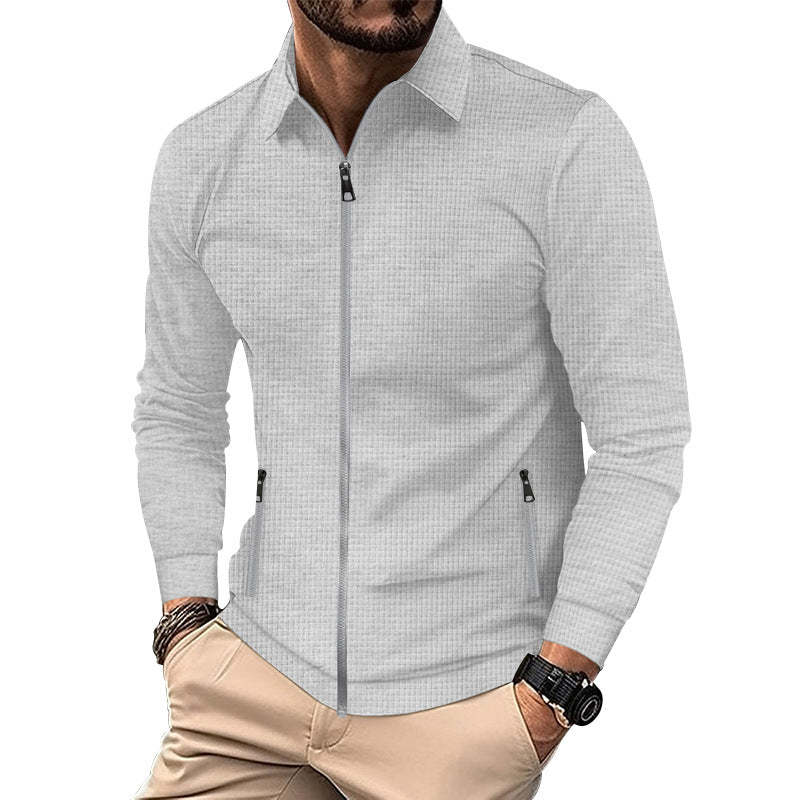 Herren modische Übergangsjacke mit Reißverschluss und praktischen Taschen Heidi-Mode
