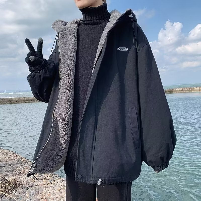Heidi-Mode | Wendbare Fleece-Parka Gemütlicher Winterstil Fleece-Wendejacke Für Kalte Tage