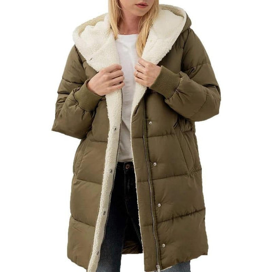 Heidi-Mode | Luxuriöse Wendbare Baumwolljacke mit Kapuze