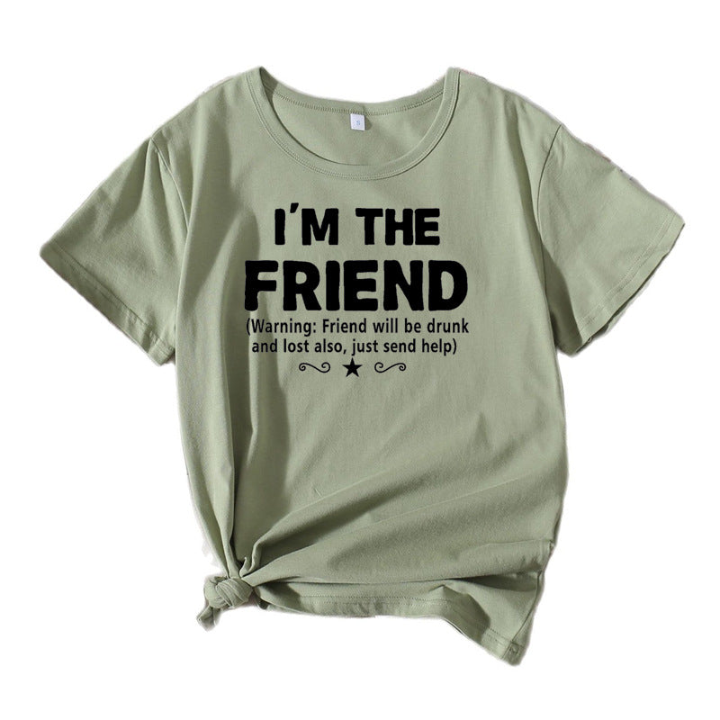Frauen Casual Komödie Grafik T-Shirt Heidi-Mode