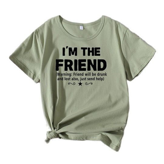 Frauen Casual Komödie Grafik T-Shirt Heidi-Mode
