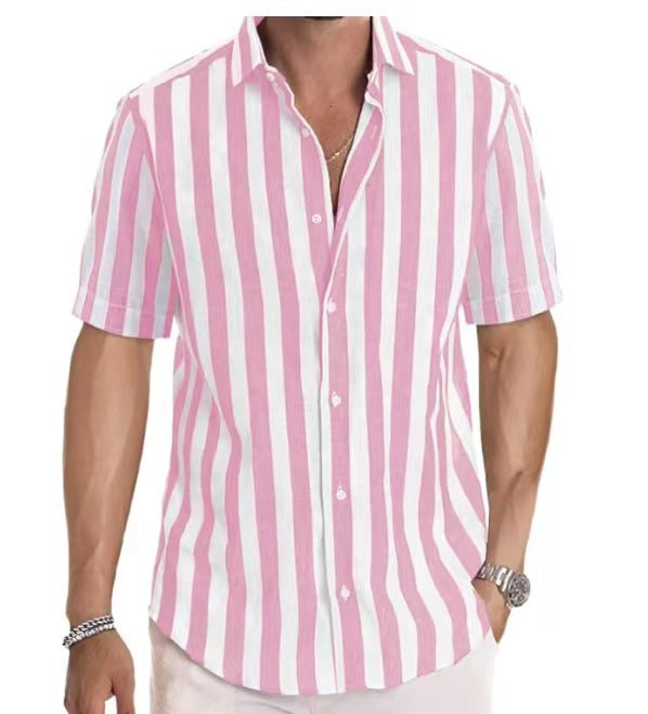 Heidi Mode | Herren Hemd mit gestreiftem Revers